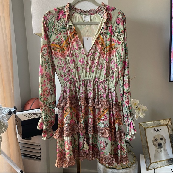 HEMANT & NANDITA Cotton Floral Minidress - Picture 6 of 15